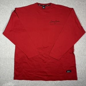 Vintage 90s Sean John Collectors Edition Red Long Sleeve T-Shirt Men’s Size 3XL